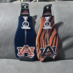 2 NEW Auburn University Tigers Collegiate Licensed Bottle Koozie Cooler HG102